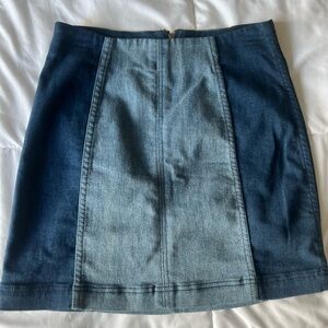 Free People Blue Denim Skirt